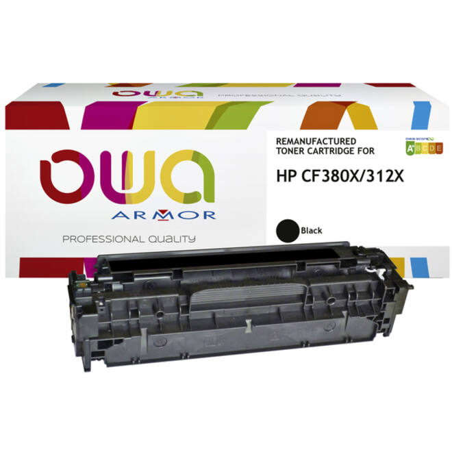 Tonercartridge OWA alternatief tbv HP CF380X zwart