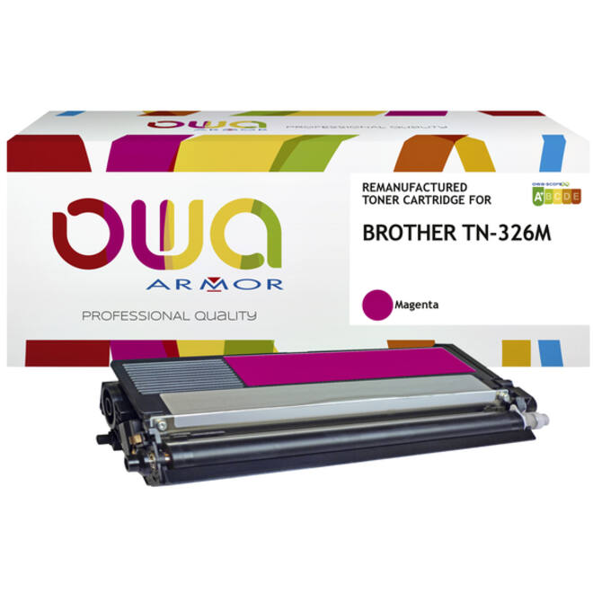Toner OWA alternatief tbv Brother TN-326M rood
