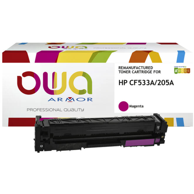 Tonercartridge OWA alternatief tbv HP CF533A rood