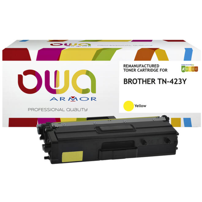 Toner OWA alternatief tbv Brother TN-423Y geel