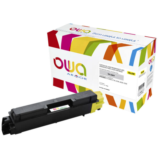 Toner OWA alternatief tbv Kyocera TK-590Y geel