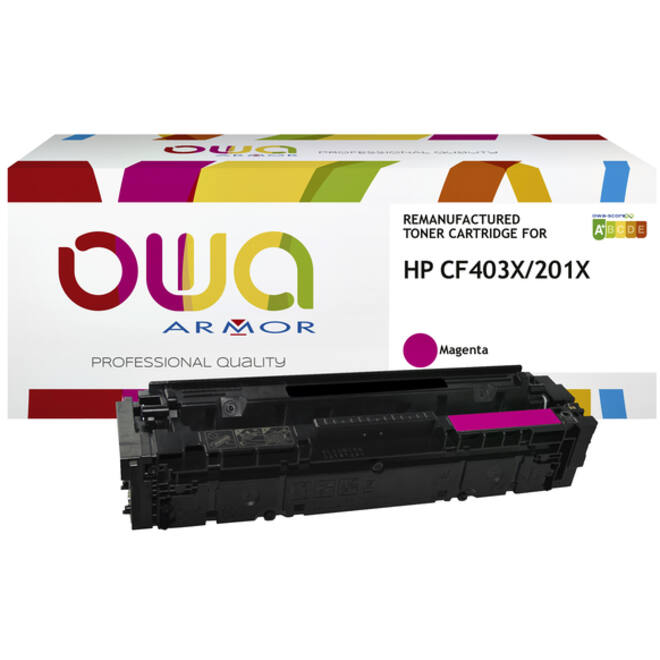 Tonercartridge OWA alternatief tbv HP CF403X rood