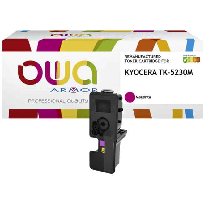 Toner OWA alternatief tbv Kyocera TK-5230M rood