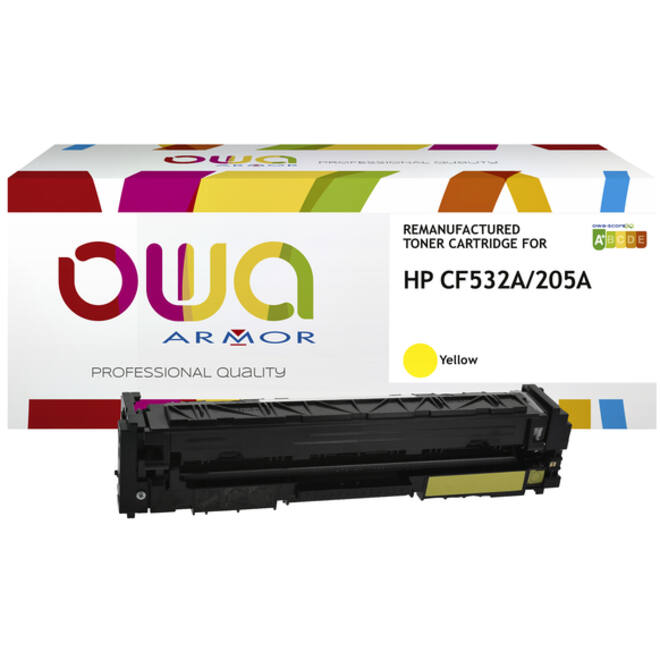Tonercartridge OWA alternatief tbv HP CF532A geel