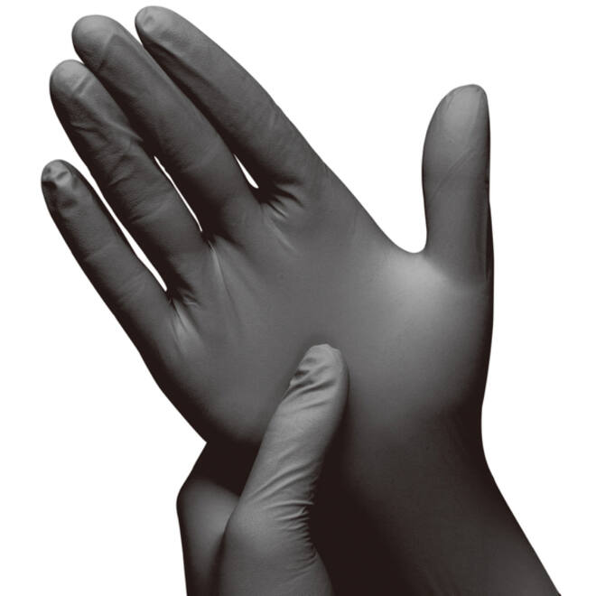 Handschoen Hynex S nitril zwart pak à 100 stuks