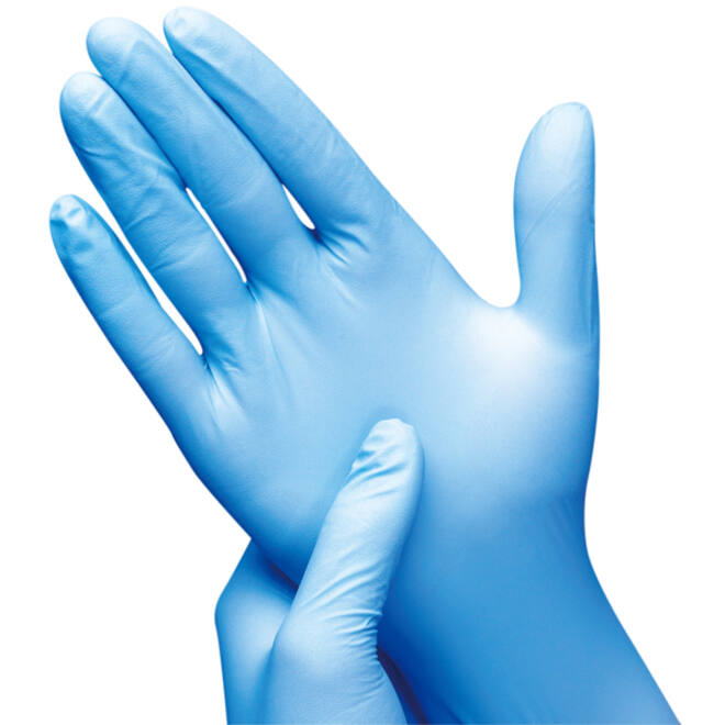 Handschoen Hynex S nitril blauw pak à 100 stuks