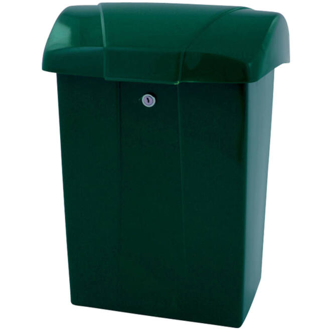 Brievenbus Vepa Bins met klep kunststof groen