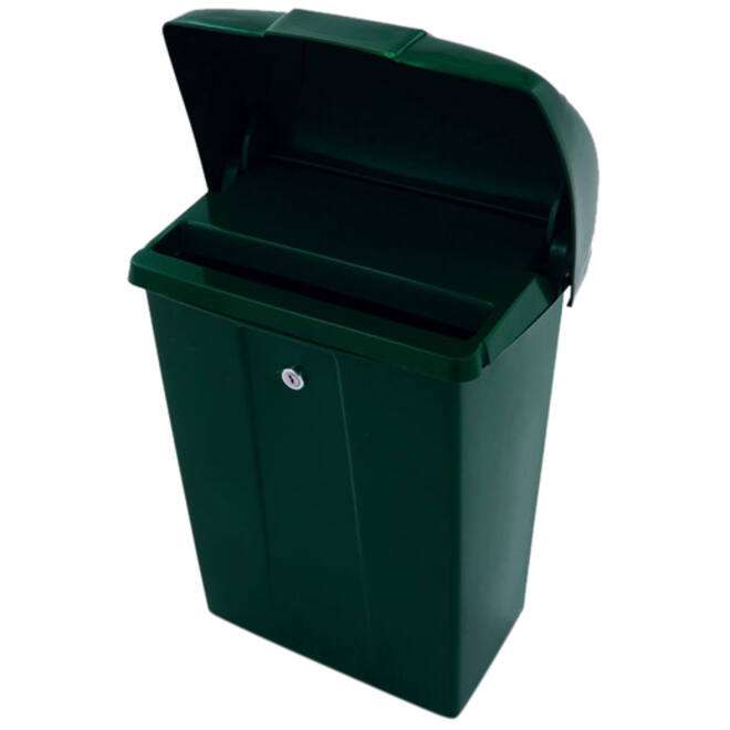 Brievenbus Vepa Bins met klep kunststof groen