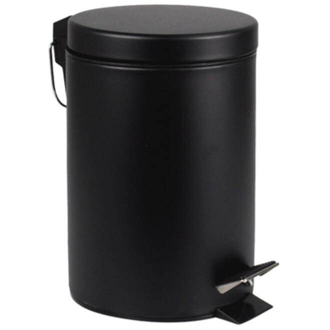 Afvalbak BRASQ pedaalemmer 3 liter zwart