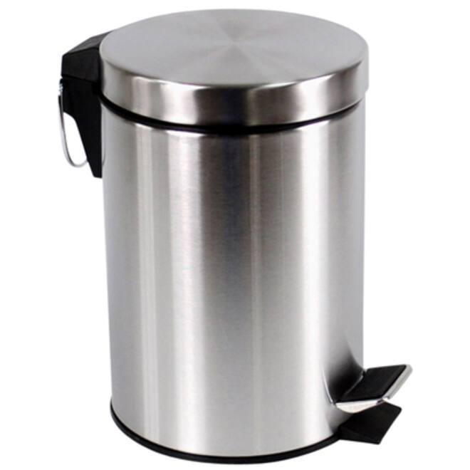 Afvalbak BRASQ pedaalemmer 3 liter rvs