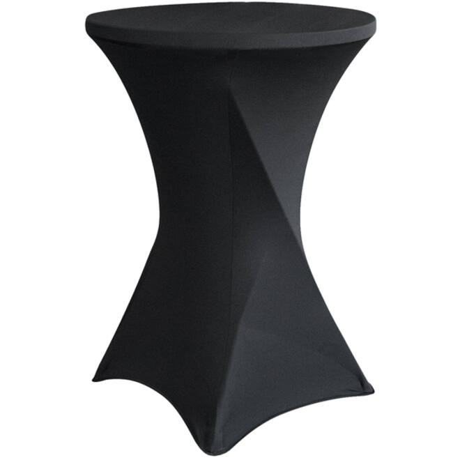 Tafelrok BRASQ voor statafel 80cm zwart