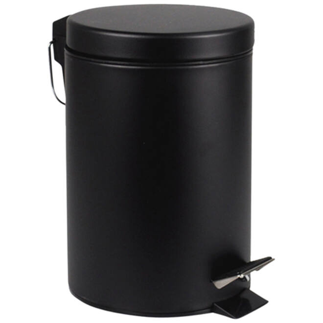 Afvalbak BRASQ pedaalemmer 12 liter zwart