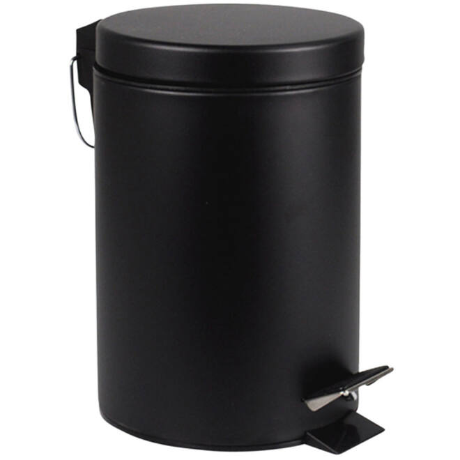 Afvalbak BRASQ pedaalemmer 20 liter zwart