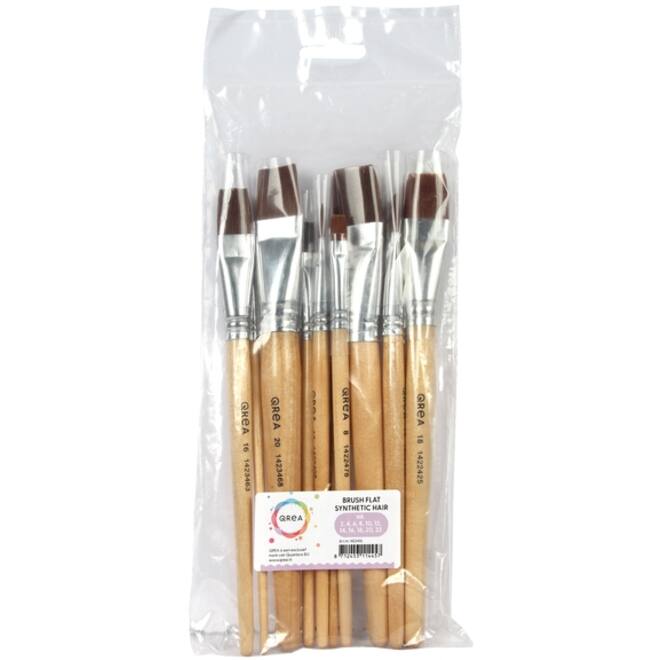 Kwast Qrea synthetisch set à 11 breedtes
