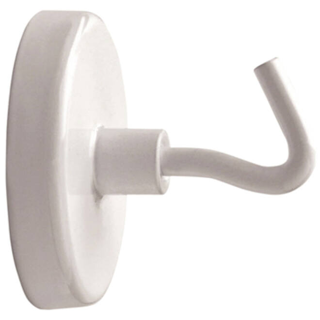 Magneet met haak MAUL 36mm trekkracht 6kg wit