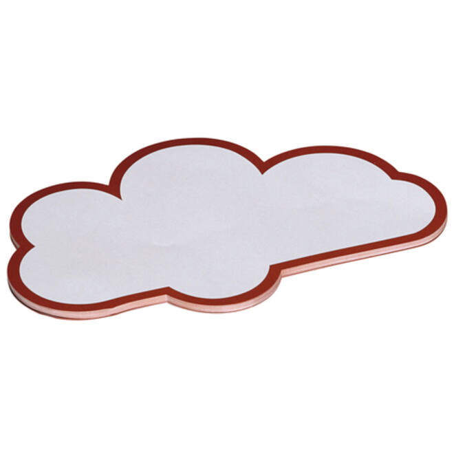 Workshopkaarten MAUL wolk 14x23cm wit 20stuks