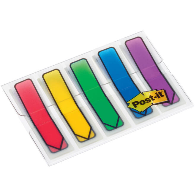 Indextabs 3M Post-it 684 12x43mm pijlvorm assorti