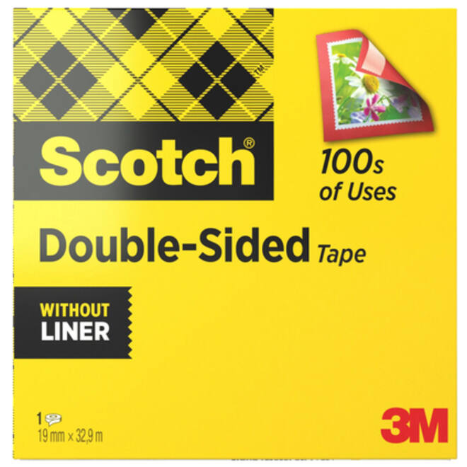 Plakband Scotch Magic 665 19mmx33m dubbelzijdig