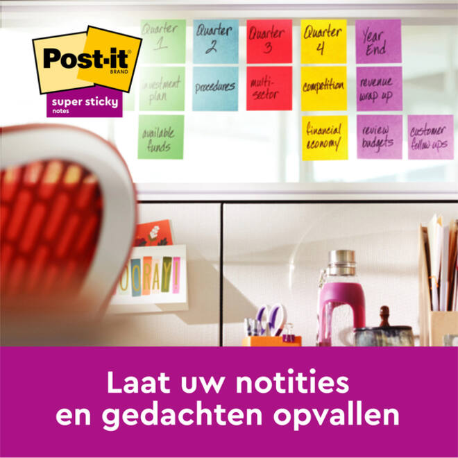 Memoblok 3M Post-it 655 76mmx127mm Super Sticky Oasis
