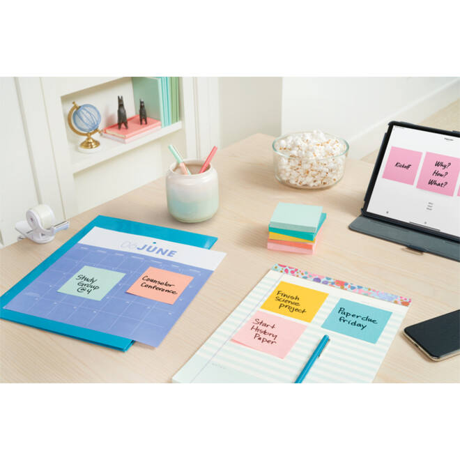 Memoblok 3M Post-it 654 76x76mm Beachside Colour