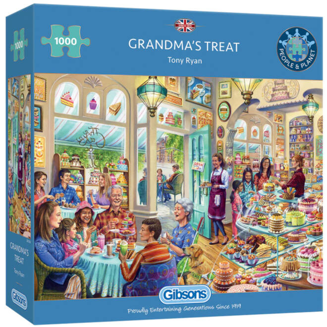 Puzzel Gibsons Grandma's Treat 1000st