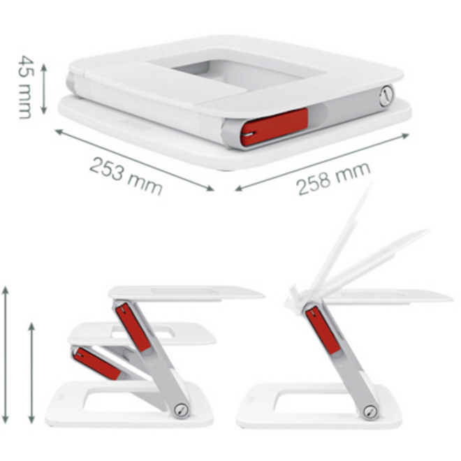 Laptopstandaard Leitz Ergo verstelbare multihoek