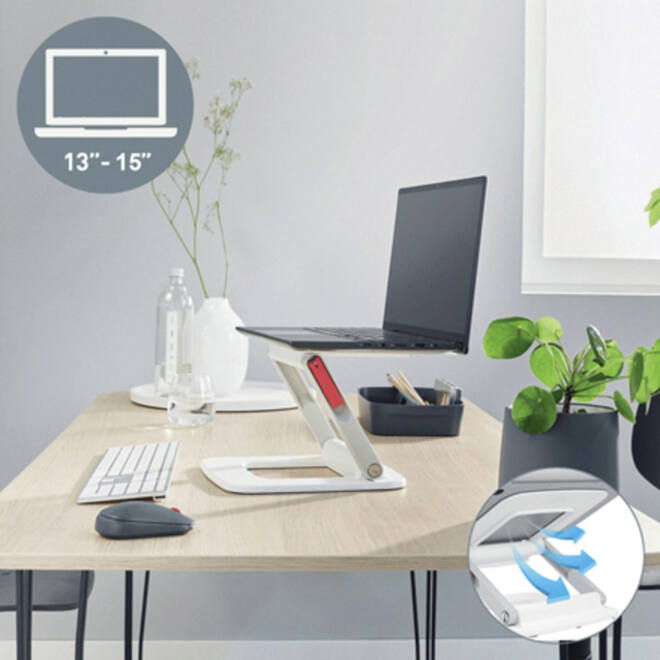 Laptopstandaard Leitz Ergo verstelbare multihoek