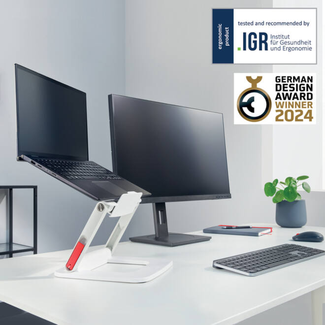 Laptopstandaard Leitz Ergo verstelbare multihoek