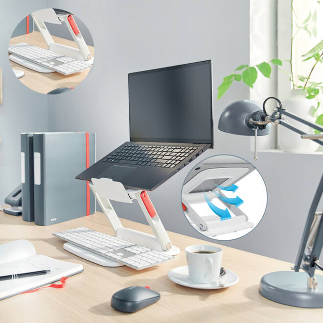 Laptopstandaard Leitz Ergo verstelbare multihoek