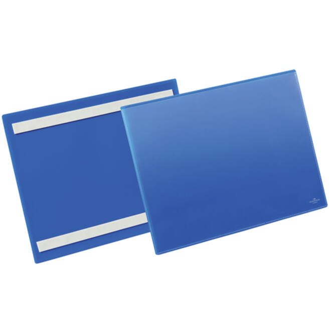 Documenthoes Durable zelfklevend A4 liggend blauw