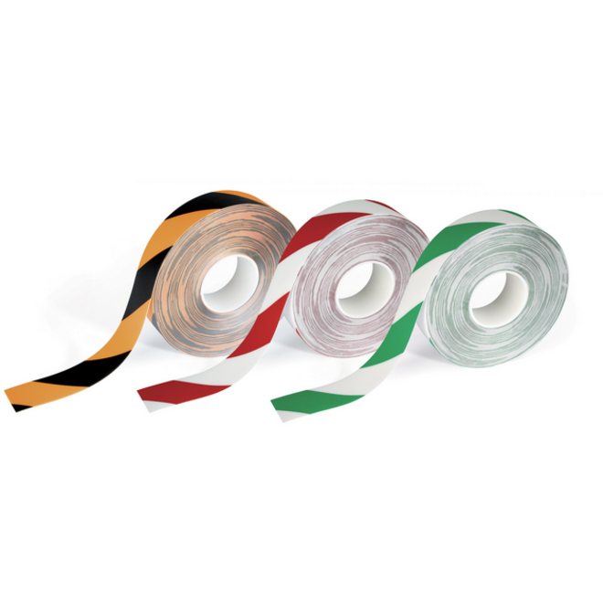 Vloermarkeringstape DURALINE 50mmx30m rood-wit