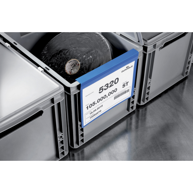 Documenthoes Durable met vouw A5 liggend blauw