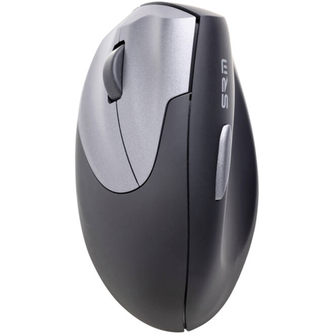 Muis Ergofy SRM VS4 links draadloos zilver zwart