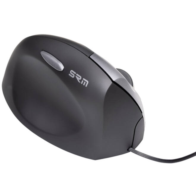 Muis Ergofy SRM VS4 links draad zilver zwart