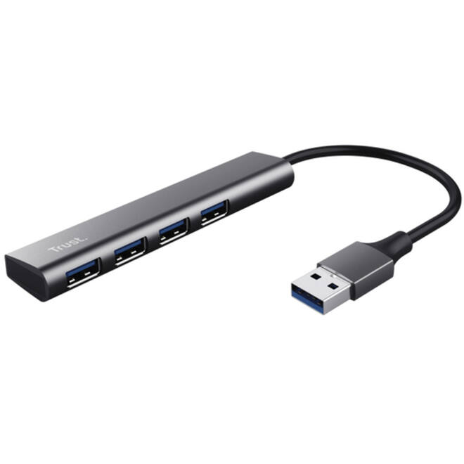 Hub Trust Halyx 4-port USB-A zilver