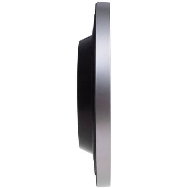 Wandklok MAUL Step Quartz Ø30x5cm kunststof zilver/wit stildraaiend