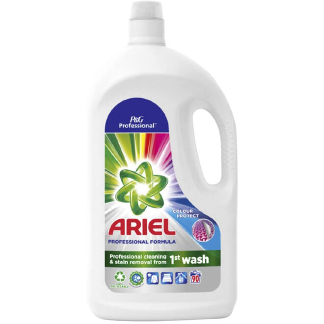 Wasmiddel Ariel Professional vloeibaar Color 4.05 liter 90 scoops