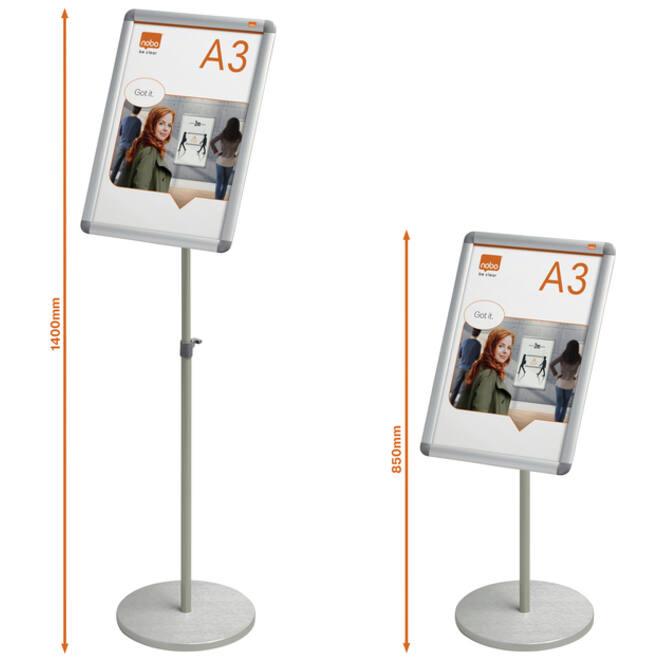 Infostandaard Nobo Premium Plus incl. A3 kliklijst