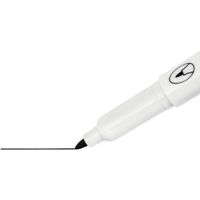 Viltstift Nobo whiteboard Glide fijn zwart 1mm 4stuks