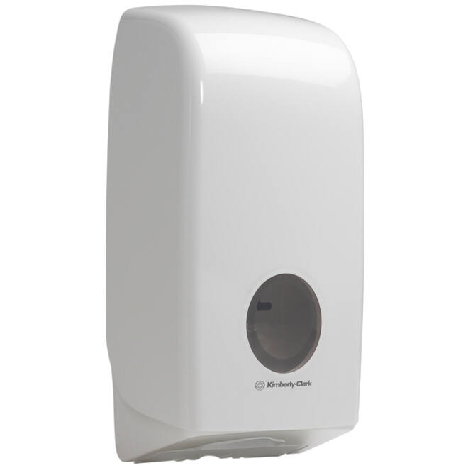 Toiletpapierdispenser Aquarius gevouwen tissue wit 6946