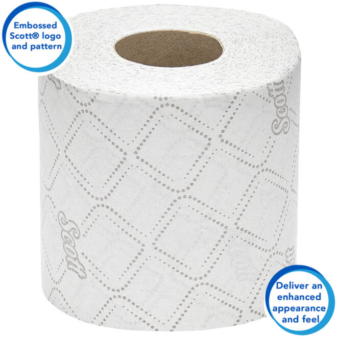 Toiletpapier Scott Essential 2-laags 350 vel wit 8519