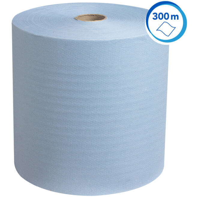 Handdoekrol Scott 1-laags 304m blauw 6668
