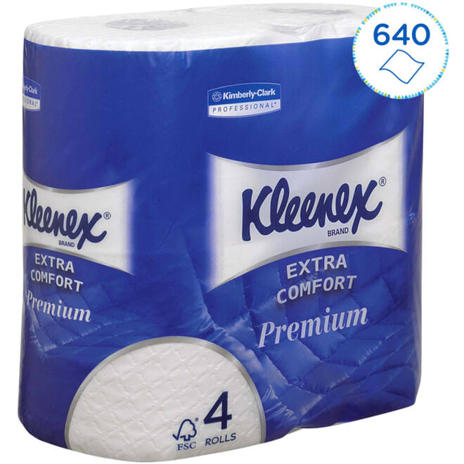 Toiletpapier Kleenex 4-laags 160vel wit 8484