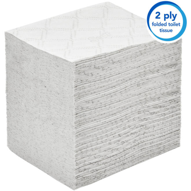 Toiletpapier Scott Control gevouwen 2-laags 36x220vel wit 8509
