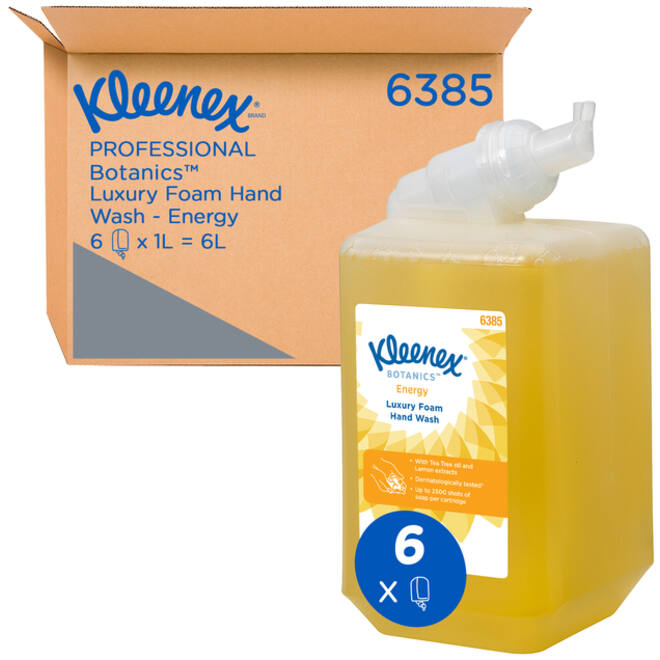 Handzeep Kleenex Botanics Energy schuim luxe 1000ml 6385