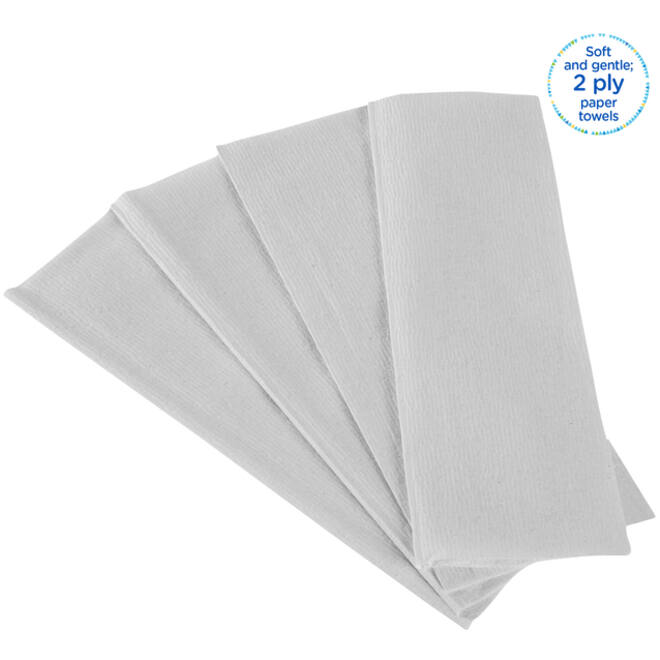 Handdoek Kleenex Ultra i-vouw 2-laags 215x318mm 15x124 vel wit 6778