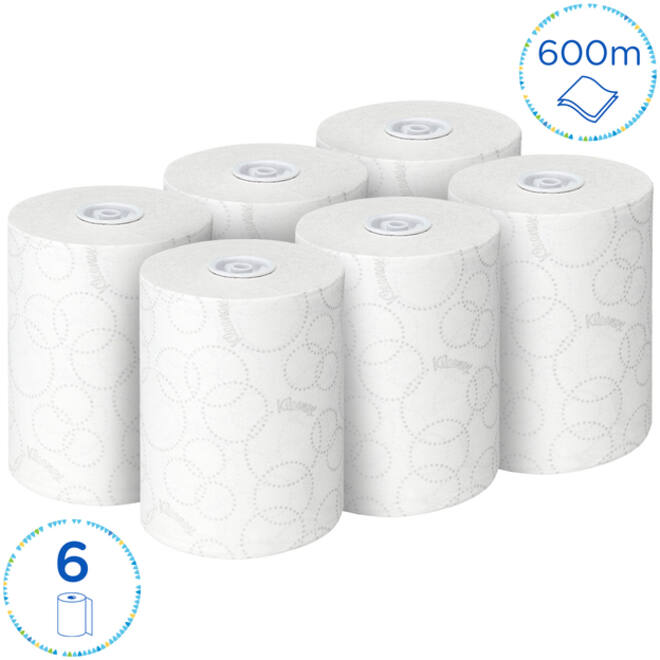 Handdoekrol Kleenex Ultra Slimroll 2-laags 100m wit 6781