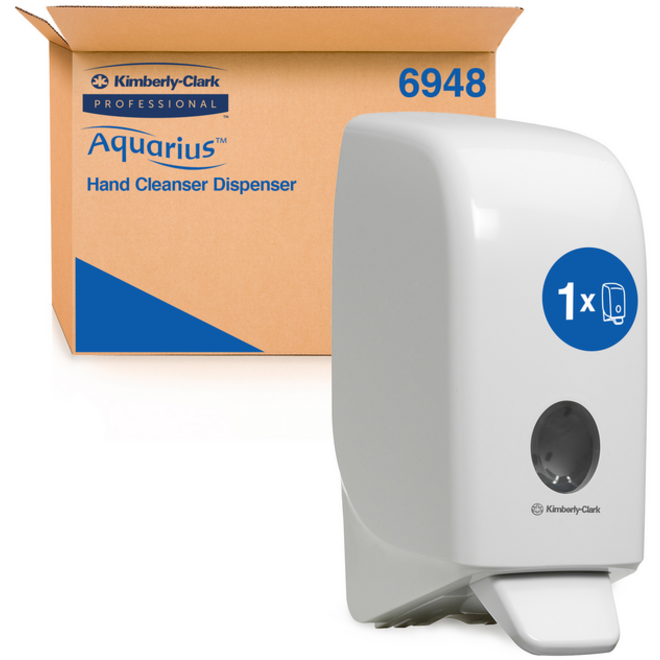 Handzeepdispenser Aquarius 1 liter wit 6948