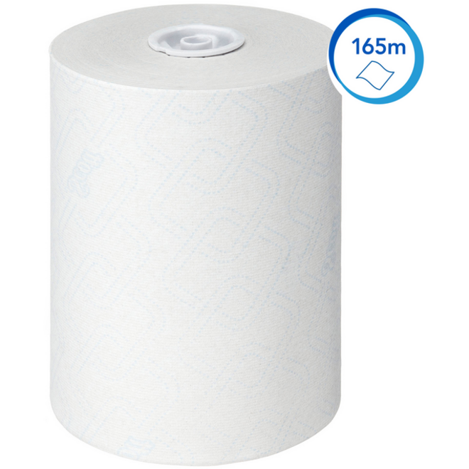 Handdoekrol Scott Slimroll 1-laags 165m wit 6623