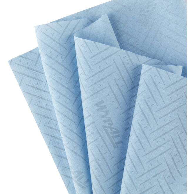 Poetsrol WypAll L10 1-laags 19,5x304m 800vel blauw 7255
